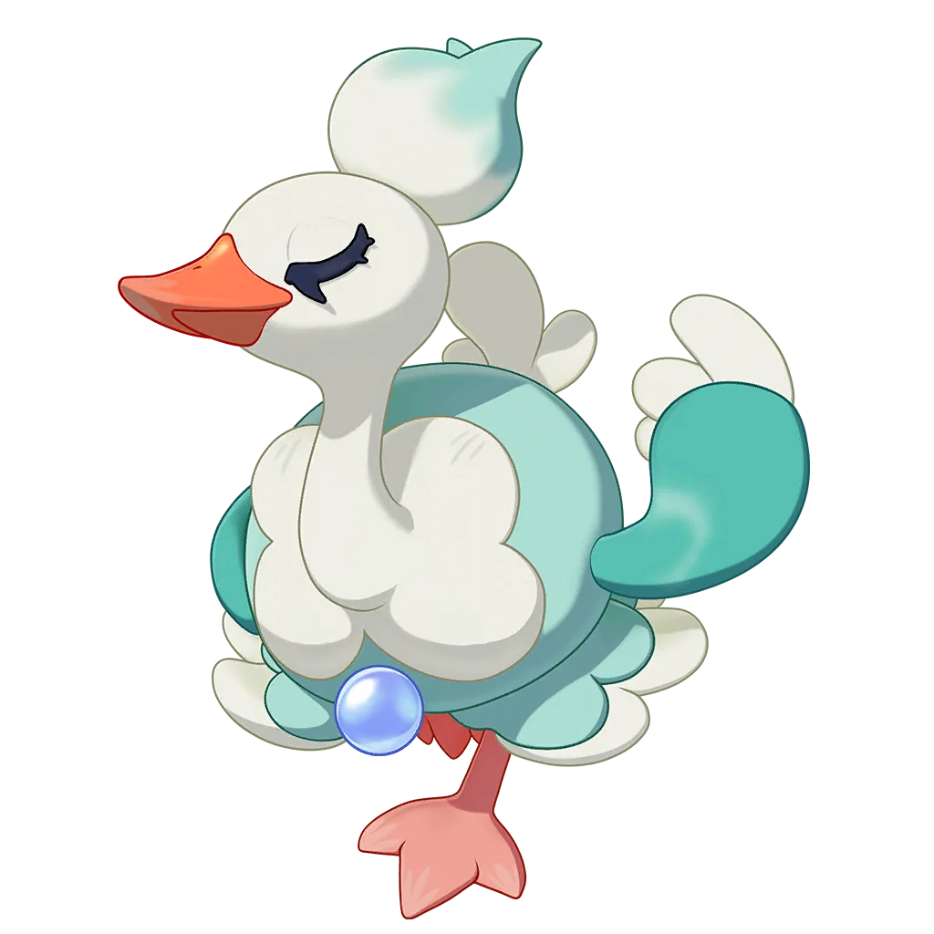 Lanzhutiane (蓝珠天鹅) - Roco Kingdom: World Flying / Water spirit image, skills and evolution